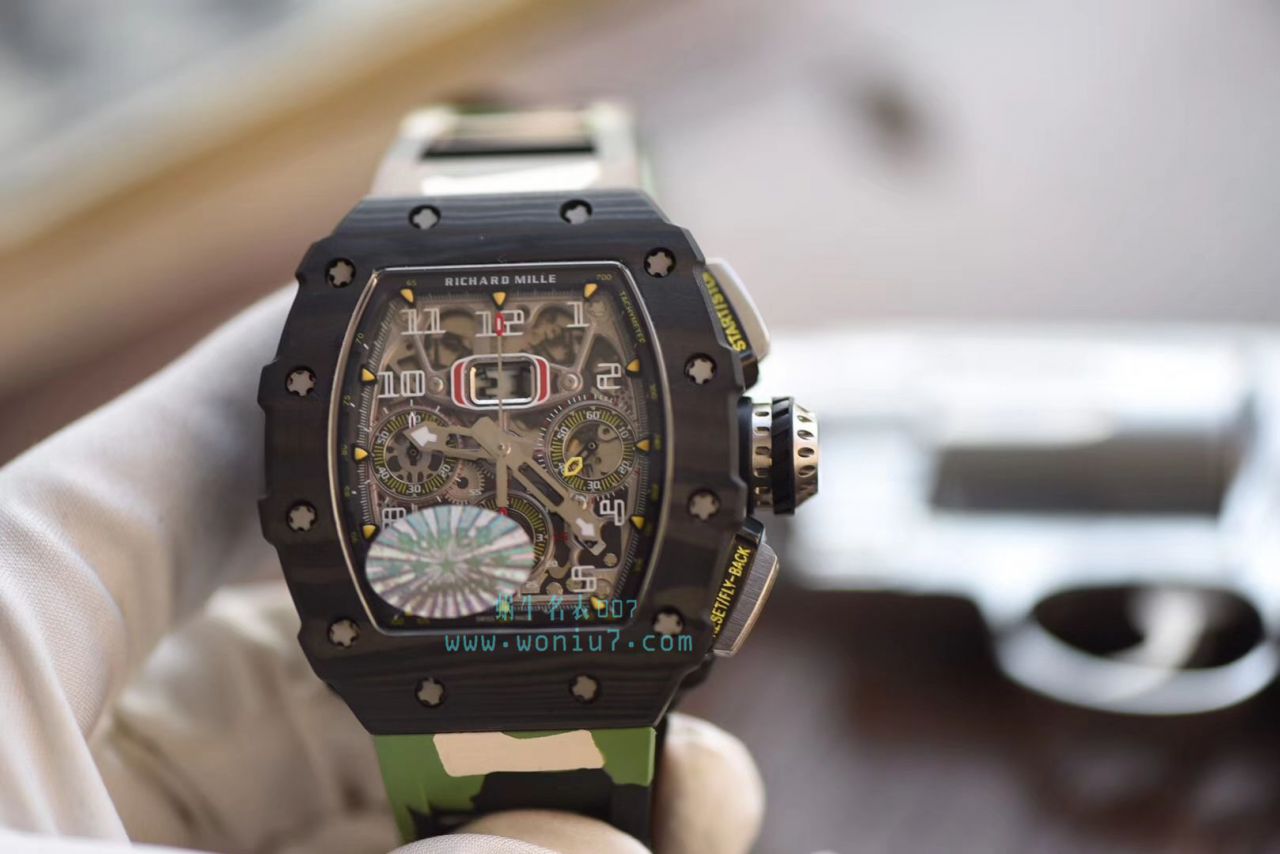 KV台湾 Factory 全新巨作RICHARD MILLE RICHARD MILLE RM011-03NTPT carbon fiber  wrist watches  / KV011V2