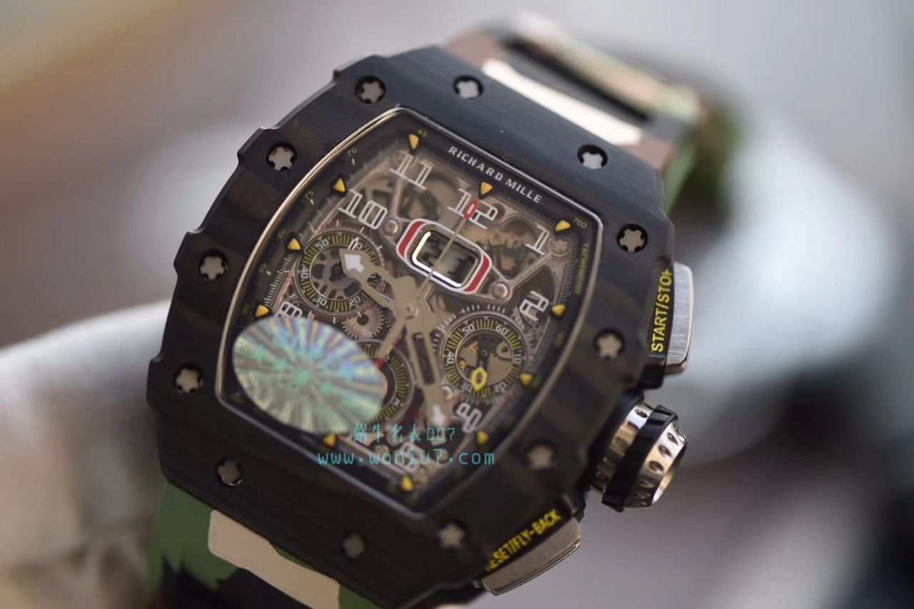 KV台湾 Factory 全新巨作RICHARD MILLE RICHARD MILLE RM011-03NTPT carbon fiber  wrist watches  / KV011V2