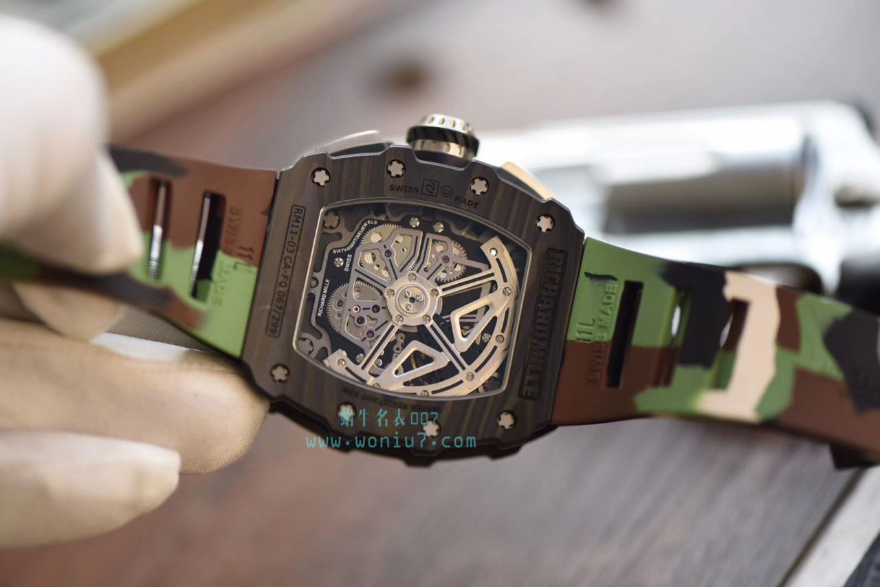 KV台湾 Factory 全新巨作RICHARD MILLE RICHARD MILLE RM011-03NTPT carbon fiber  wrist watches  / KV011V2