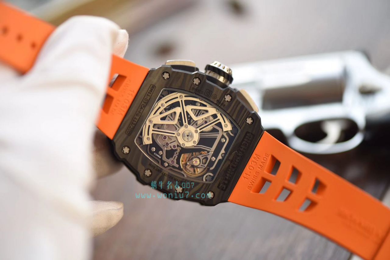 KV台湾 Factory 全新巨作RICHARD MILLE RICHARD MILLE RM011-03NTPT carbon fiber  wrist watches  / KV011V2
