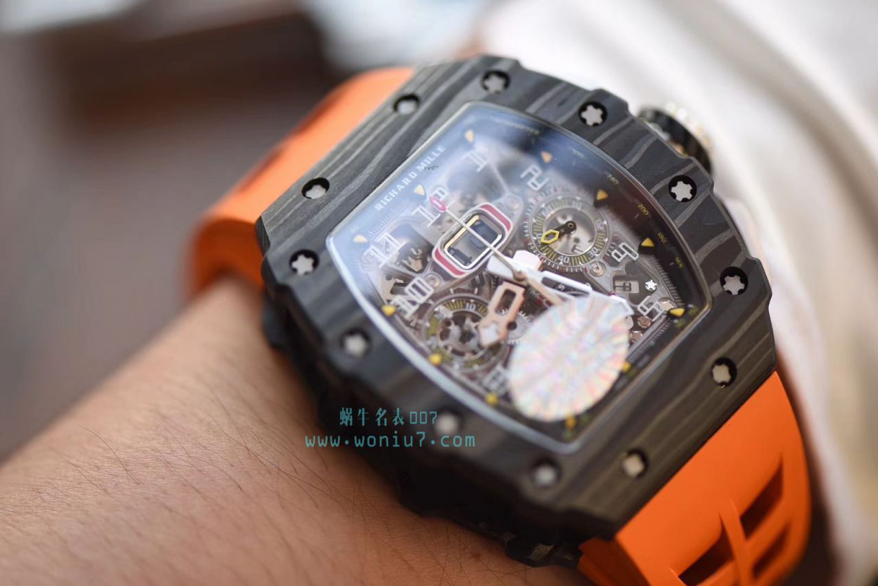 KV台湾 Factory 全新巨作RICHARD MILLE RICHARD MILLE RM011-03NTPT carbon fiber  wrist watches  / KV011V2