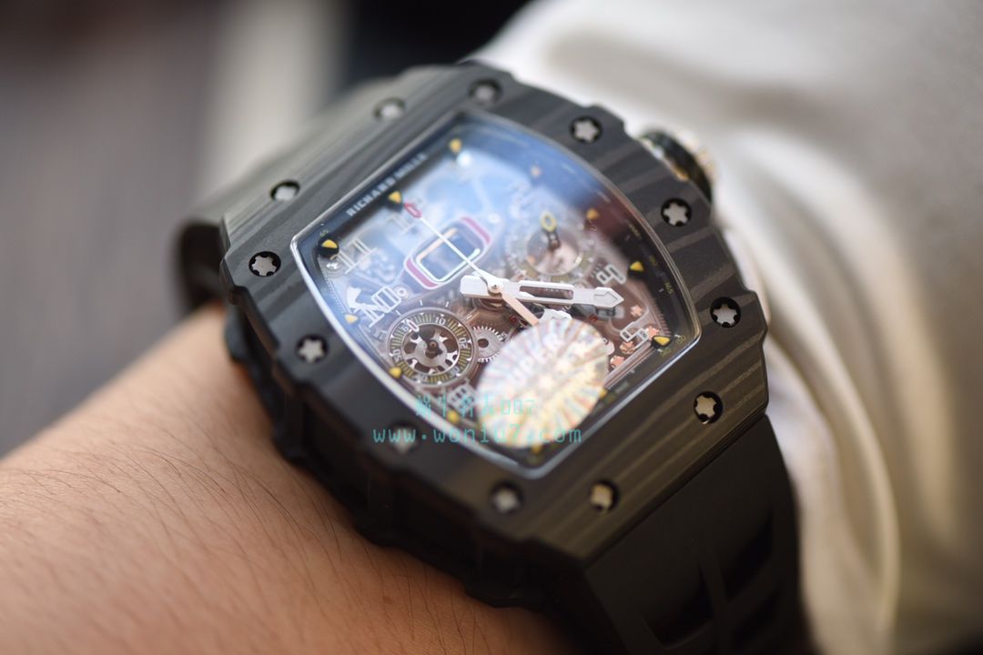 KV台湾 Factory 全新巨作RICHARD MILLE RICHARD MILLE RM011-03NTPT carbon fiber  wrist watches  / KV011V2