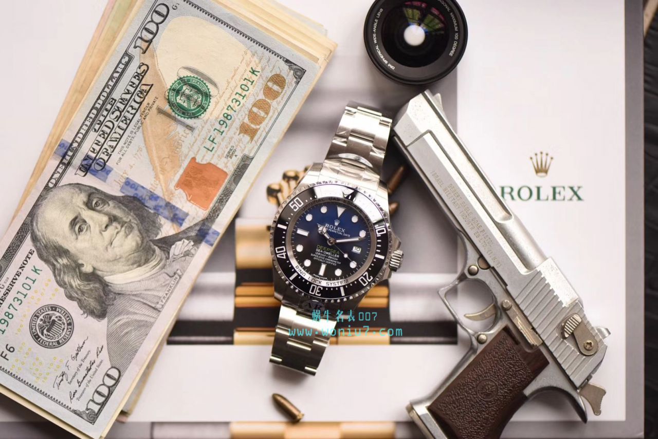 【AR Perfect  High quality  Replica Watches 】 Rolex 海使型系列116660-98210 蓝盘 wrist watches (904钢渐变蓝鬼王) 