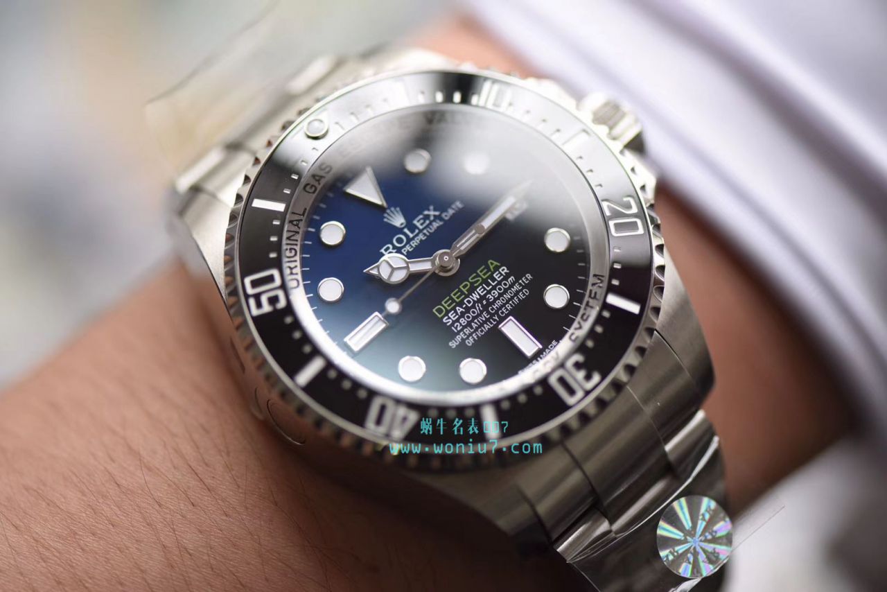 【AR Perfect  High quality  Replica Watches 】 Rolex 海使型系列116660-98210 蓝盘 wrist watches (904钢渐变蓝鬼王) 