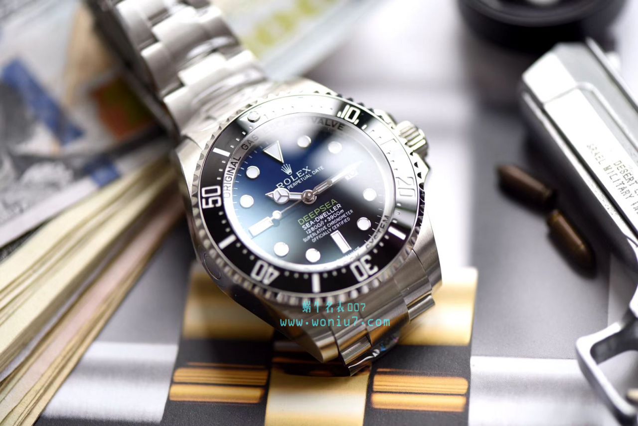【AR Perfect  High quality  Replica Watches 】 Rolex 海使型系列116660-98210 蓝盘 wrist watches (904钢渐变蓝鬼王) 