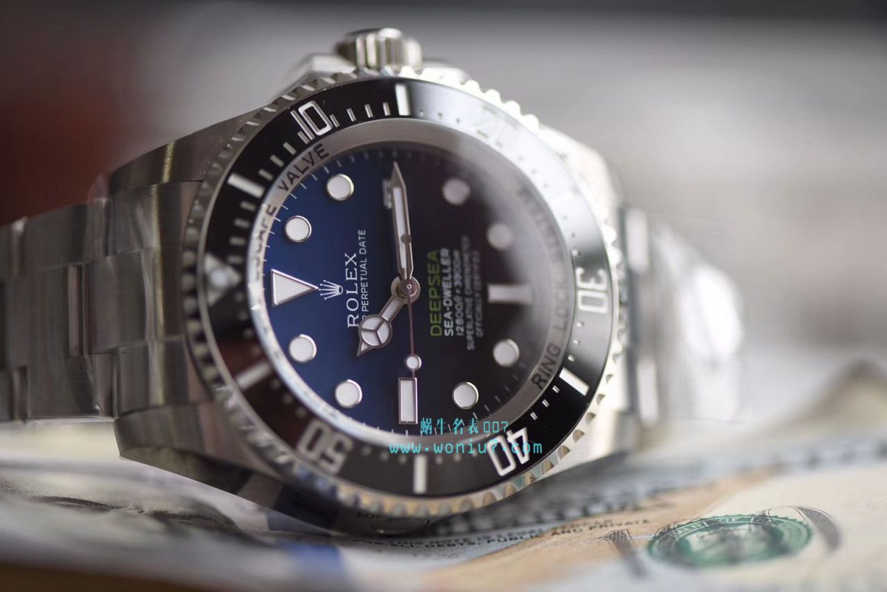 【AR Perfect  High quality  Replica Watches 】 Rolex 海使型系列116660-98210 蓝盘 wrist watches (904钢渐变蓝鬼王) 
