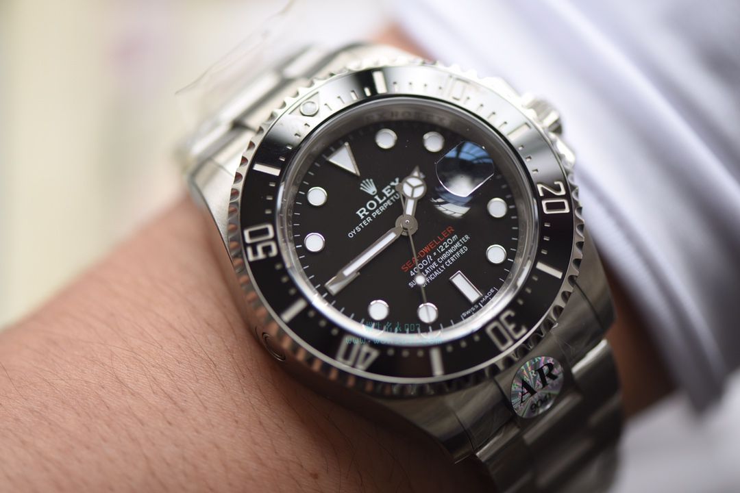 【独家 Video analysis AR Perfect  High quality  Replica Watches 】 Rolex ROLEX海使型系列Rolex Sea-Dweller 50周年126600 单红43毫米 wrist watches  / RBG194