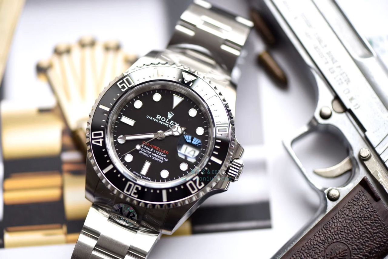 【独家 Video analysis AR Perfect  High quality  Replica Watches 】 Rolex ROLEX海使型系列Rolex Sea-Dweller 50周年126600 单红43毫米 wrist watches  / RBG194