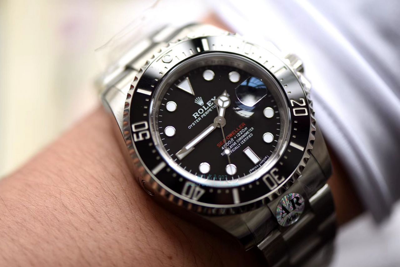【独家 Video analysis AR Perfect  High quality  Replica Watches 】 Rolex ROLEX海使型系列Rolex Sea-Dweller 50周年126600 单红43毫米 wrist watches  / RBG194