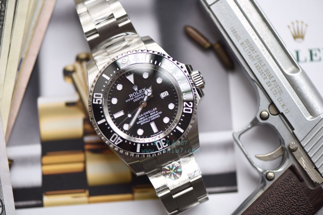 AR黑鬼王904L超级3135机新款  Replica Copy AR Rolex SEA-DWELLER鬼王44MM副本的十年精华 / R2115