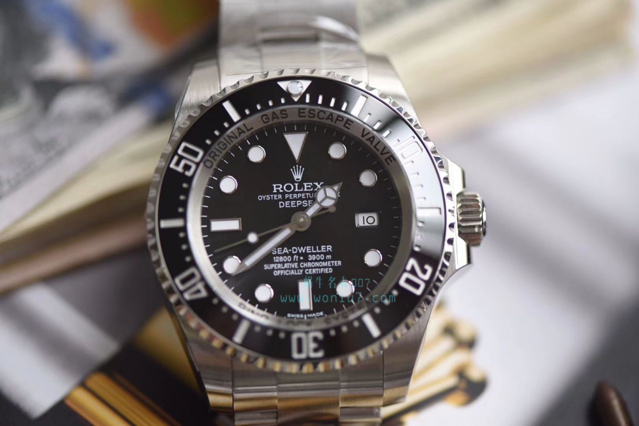 AR黑鬼王904L超级3135机新款  Replica Copy AR Rolex SEA-DWELLER鬼王44MM副本的十年精华 / R2115