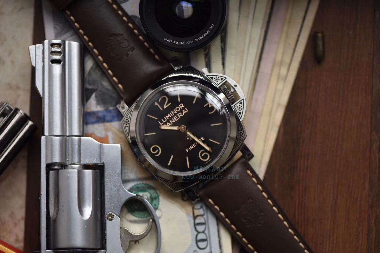 【V9 Perfect  top  Replica Copy  Watches 】Panerai LUMINOR系列 PAM00972雕花 wrist watches  / PAM972