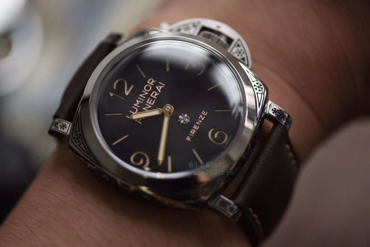 【V9 Perfect  top  Replica Copy  Watches 】Panerai LUMINOR系列 PAM00972雕花 wrist watches  / PAM972