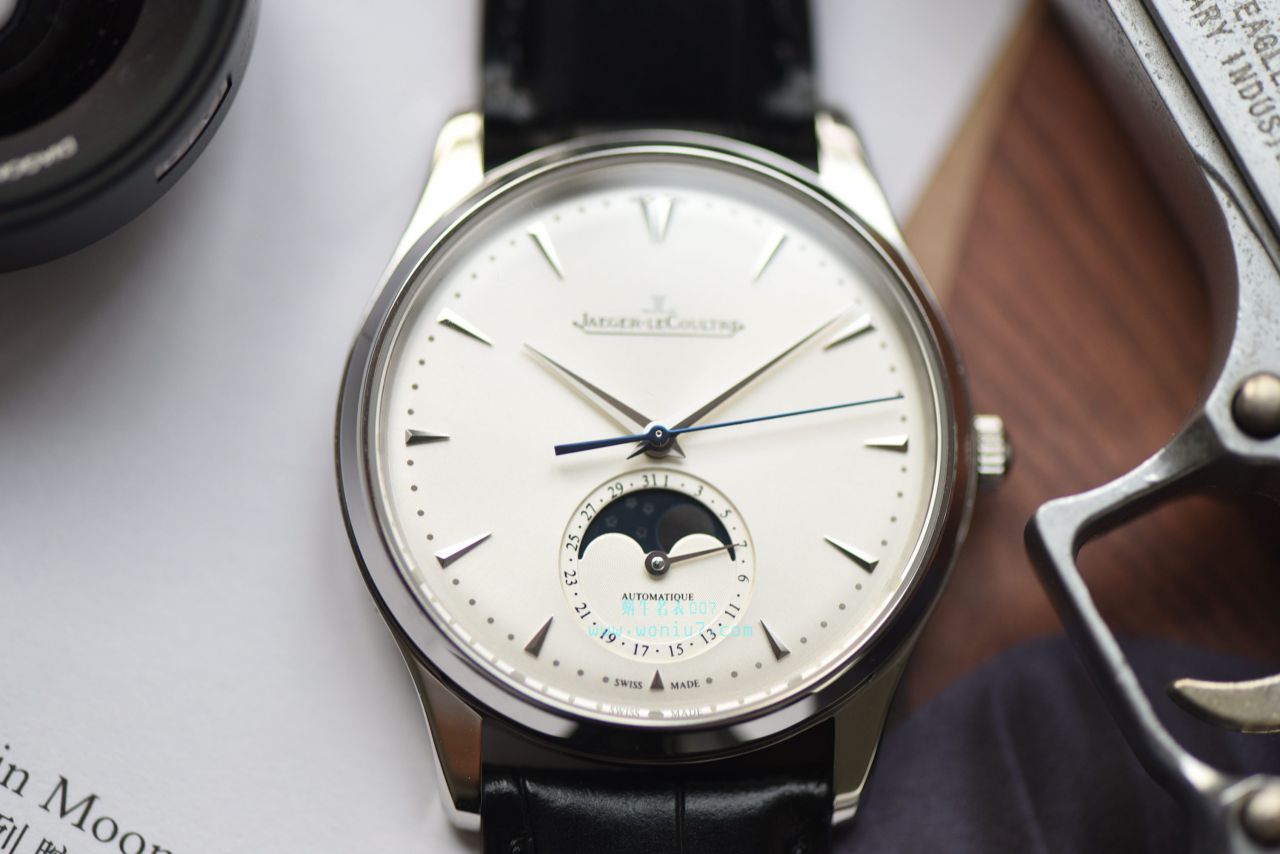 【ZF Perfect  High quality  Replica Watches 】 Jaeger-LeCoultre 大师MASTER ULTRA THIN超薄大师月相大师系列1368420 wrist watches  / JJ123