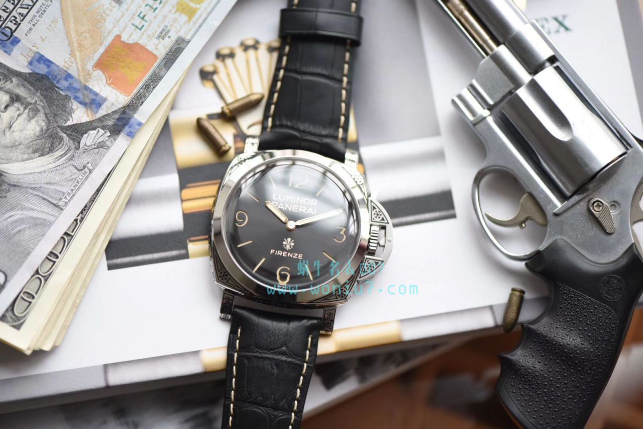 【V9 Perfect  top  Replica Copy  Watches 】Panerai LUMINOR系列 PAM00972雕花 wrist watches  / PAM972