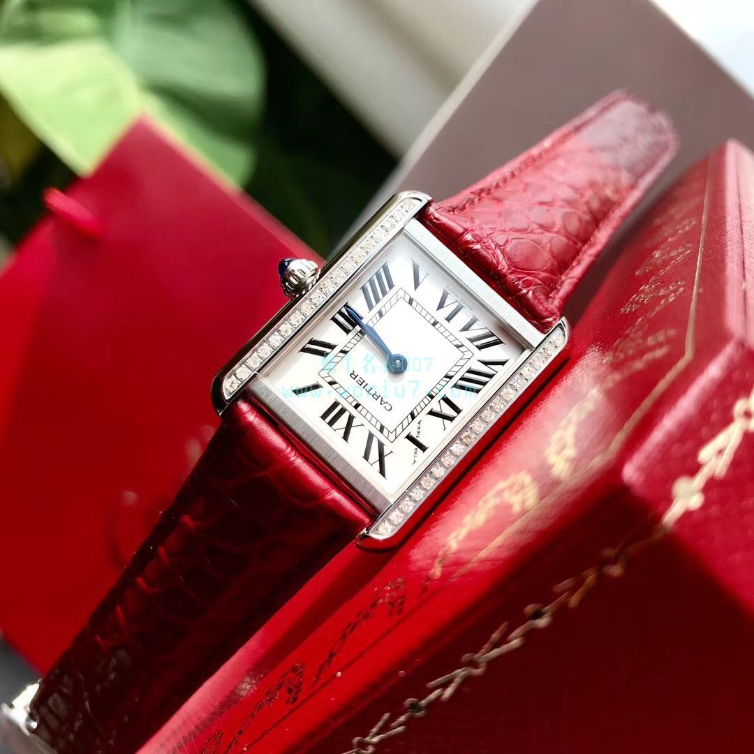 【 TOP  copy customized 真钻】 Cartier  坦克系列WJTA0015 wrist watches 女士 / K189