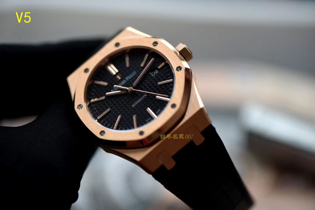 【JF Factory  High quality  Copy  Watches 】Audemars Piguet 皇家橡树系列15400OR.OO.1220OR.01机械 wrist watches  / AP020