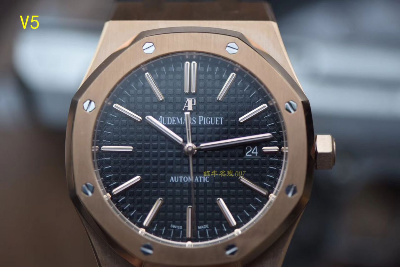 【JF Factory  High quality  Copy  Watches 】Audemars Piguet 皇家橡树系列15400OR.OO.1220OR.01机械 wrist watches  / AP020