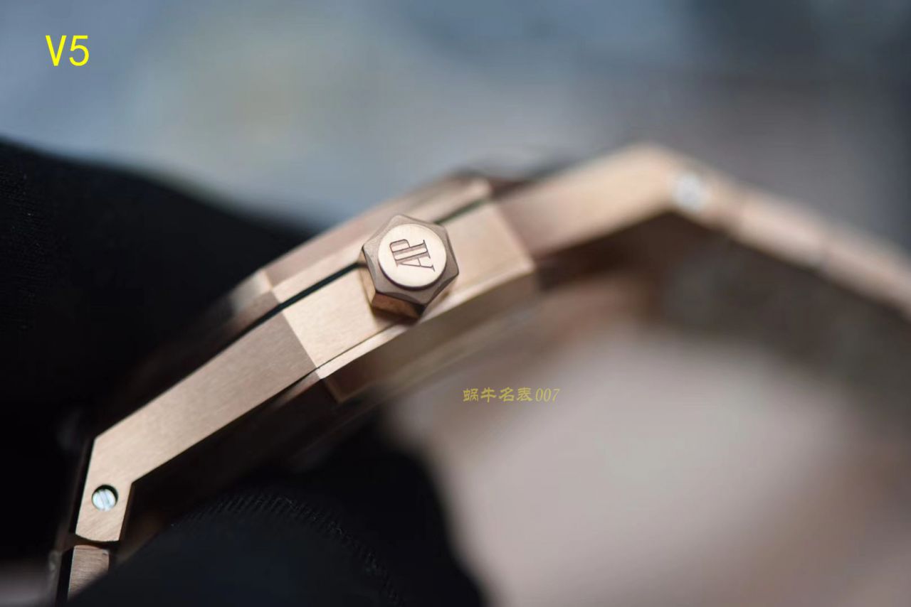 【JF Factory  High quality  Copy  Watches 】Audemars Piguet 皇家橡树系列15400OR.OO.1220OR.01机械 wrist watches  / AP020