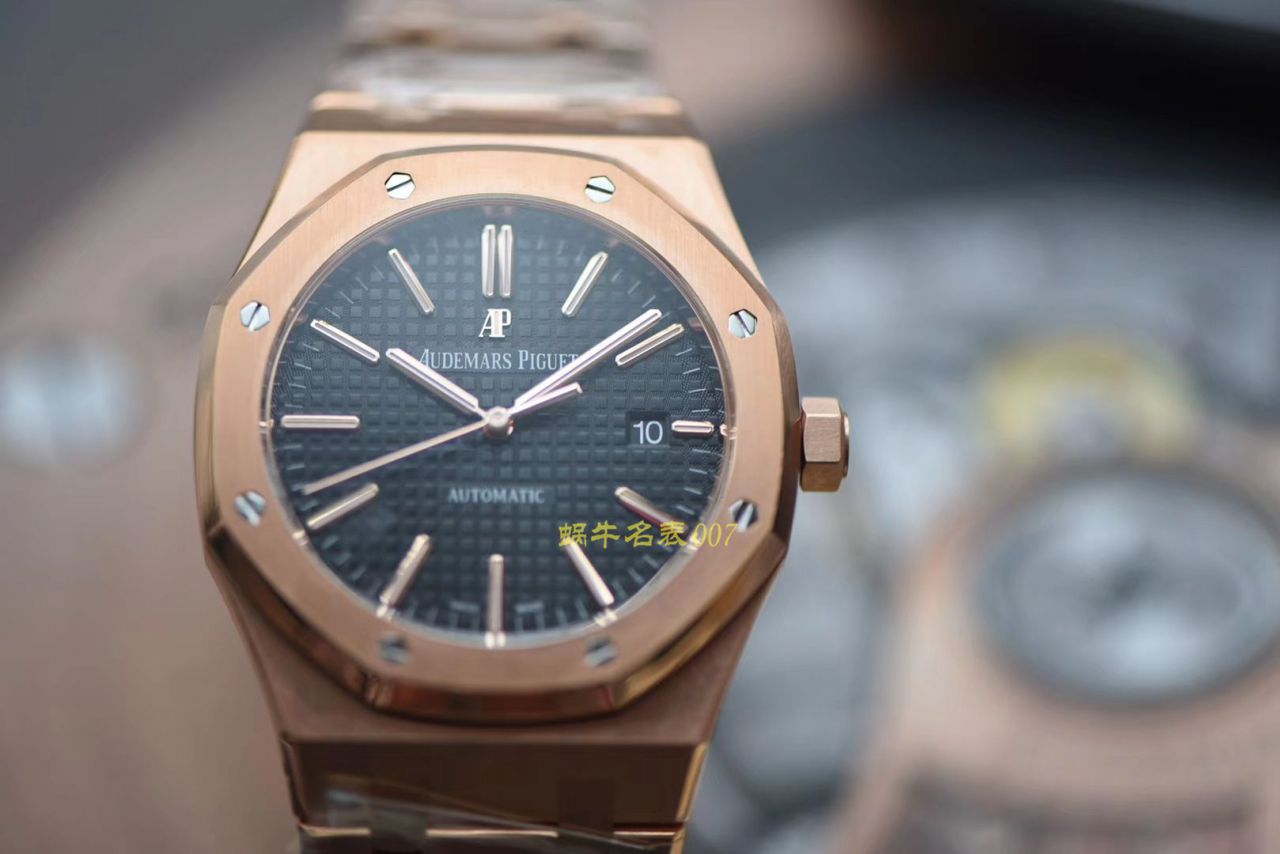 【JF Factory  High quality  Copy  Watches 】Audemars Piguet 皇家橡树系列15400OR.OO.1220OR.01机械 wrist watches  / AP020