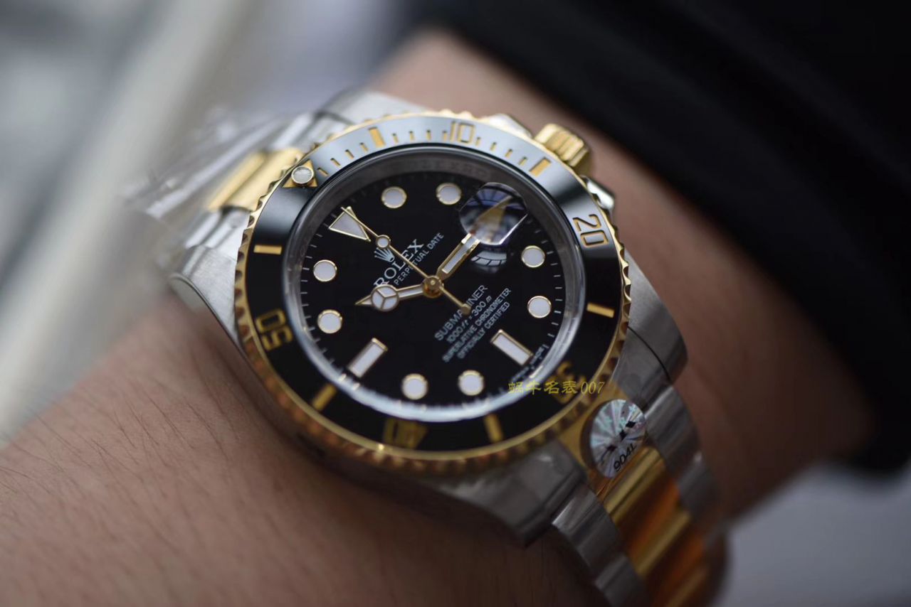  Rolex  Submariner 型系列116613-LN-97203黑盘 wrist watches 【AR Perfect  Replica Copy 间金 Submariner  Watches 】 / R273