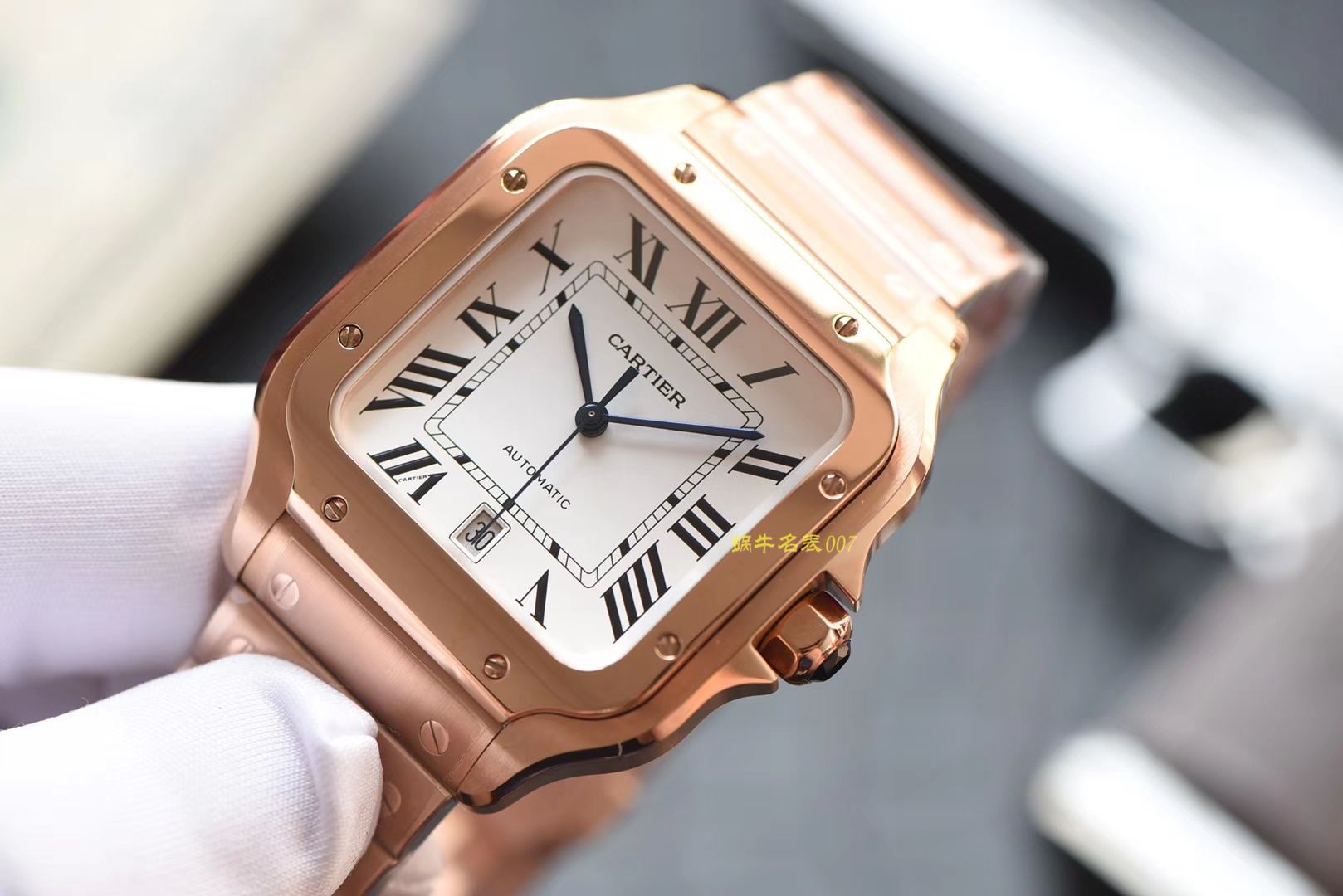  Cartier   Santos 系列WGSA0007（大号） wrist watches 【KOR Perfect  Knockoff  Watches 】 / K196