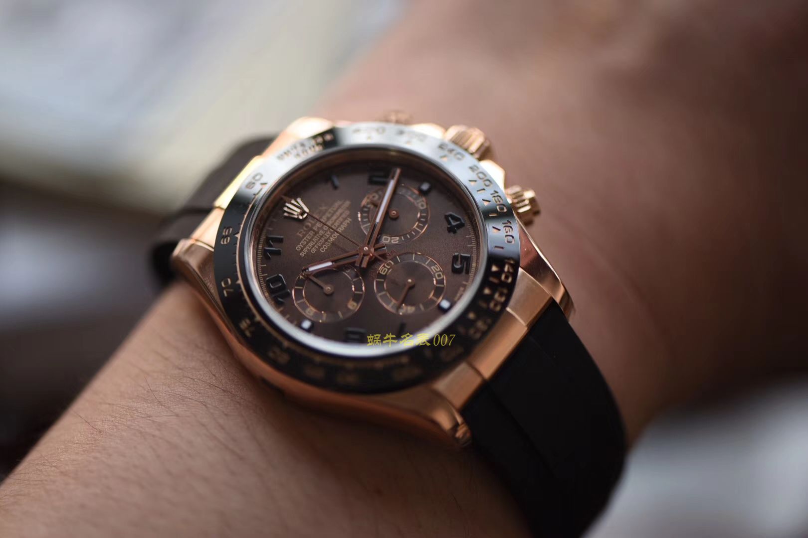 【AR Perfect  High quality  Replica Watches 】 Rolex ROLEX Cosmograph Daytona  Ditongna 系列116515LN-L(FC) 咖啡色 wrist watches  / R200