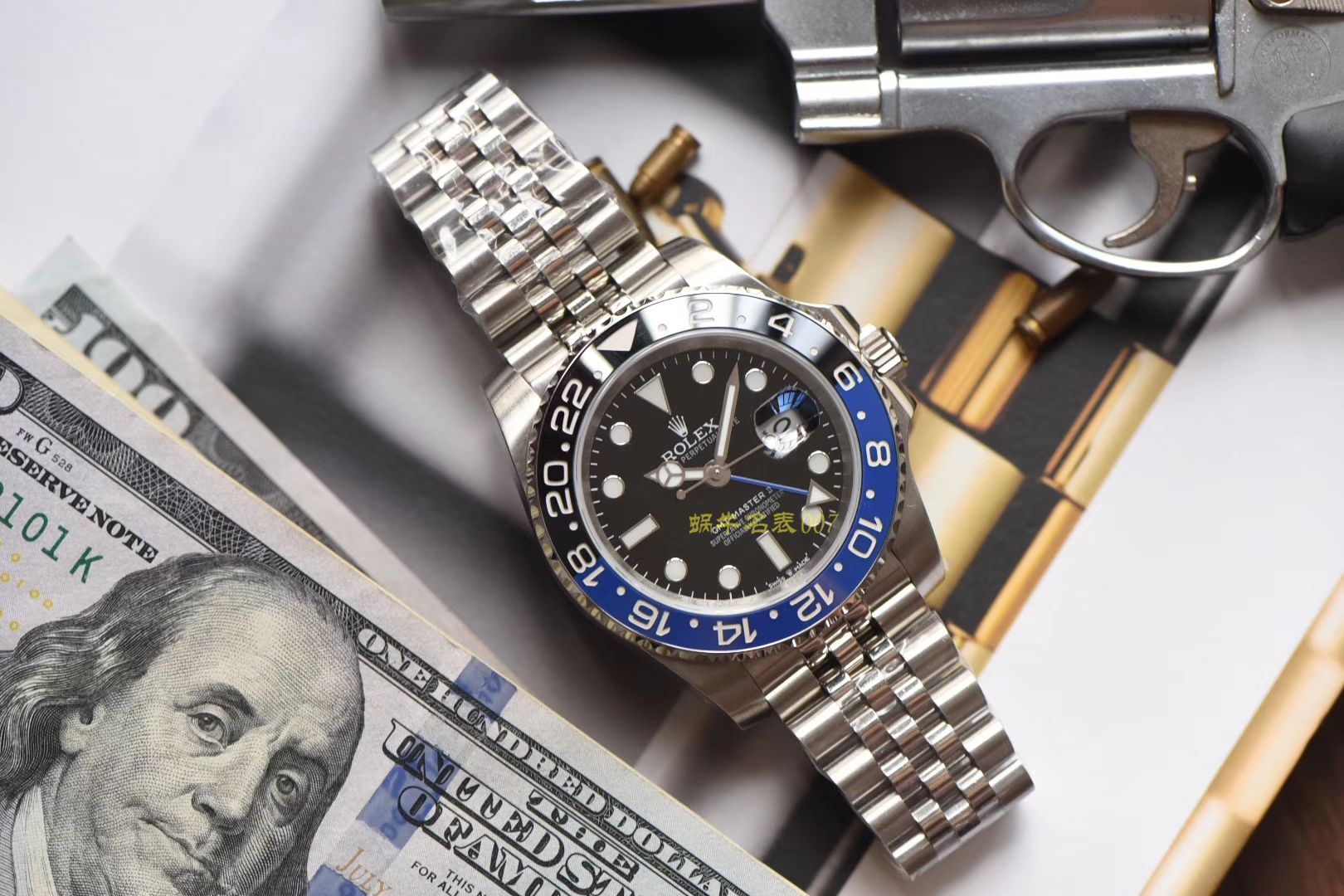 Rolex  GMT MASTER II系列m126710blnr-0002(五珠链)，116710BLNR-78200可乐圈 wrist watches （DJ Perfect  High quality  Replica Watches ） / R290