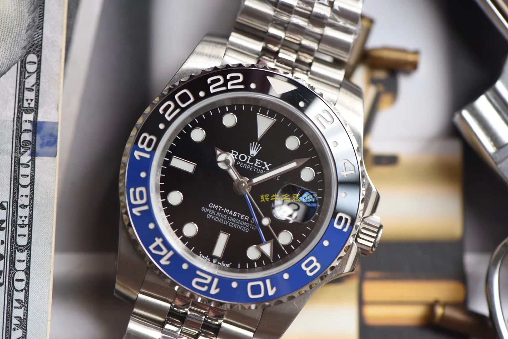  Rolex  GMT MASTER II系列m126710blnr-0002(五珠链)，116710BLNR-78200可乐圈 wrist watches （DJ Perfect  High quality  Replica Watches ） / R290