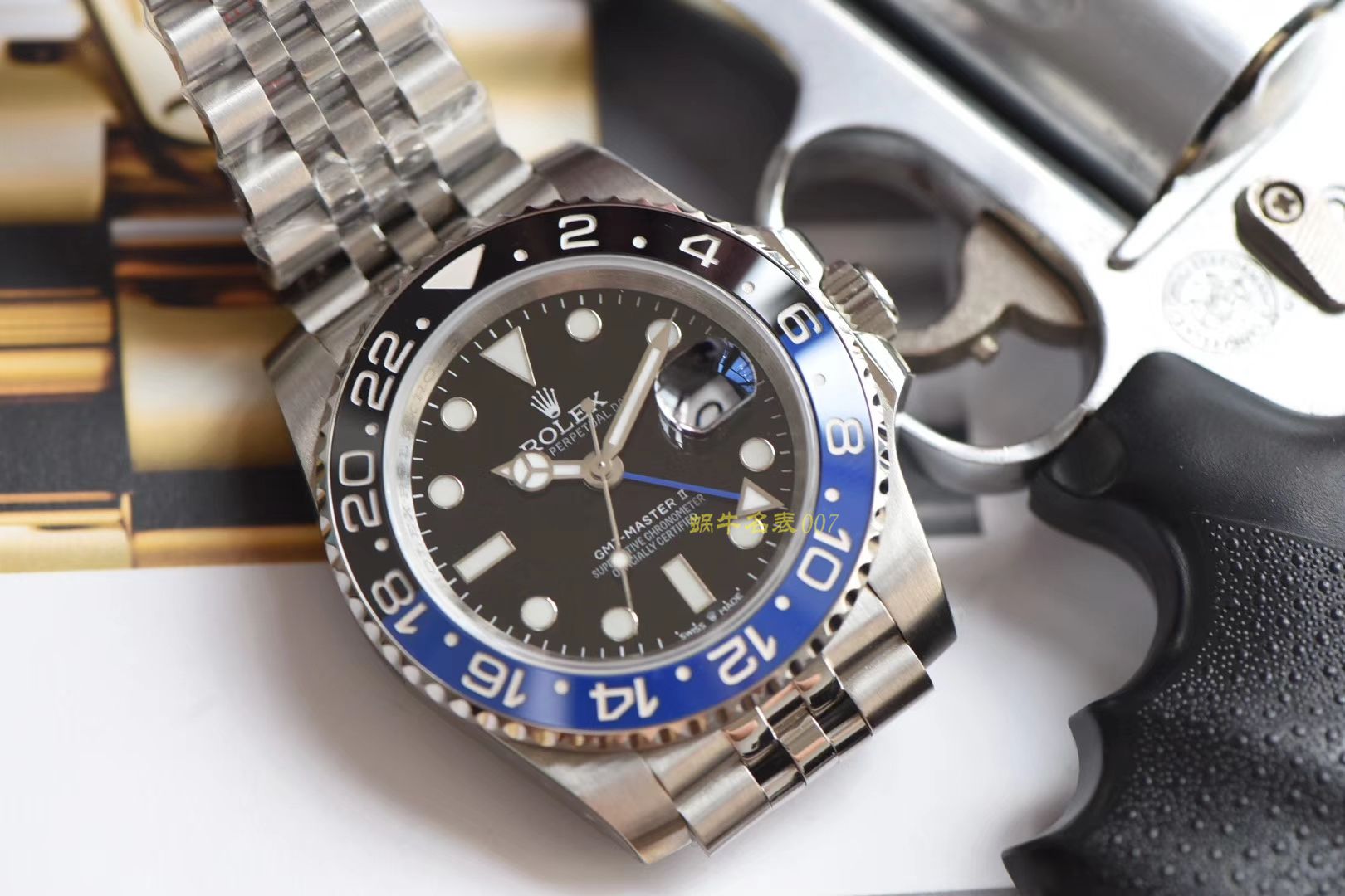  Rolex  GMT MASTER II系列m126710blnr-0002(五珠链)，116710BLNR-78200可乐圈 wrist watches （DJ Perfect  High quality  Replica Watches ） / R290