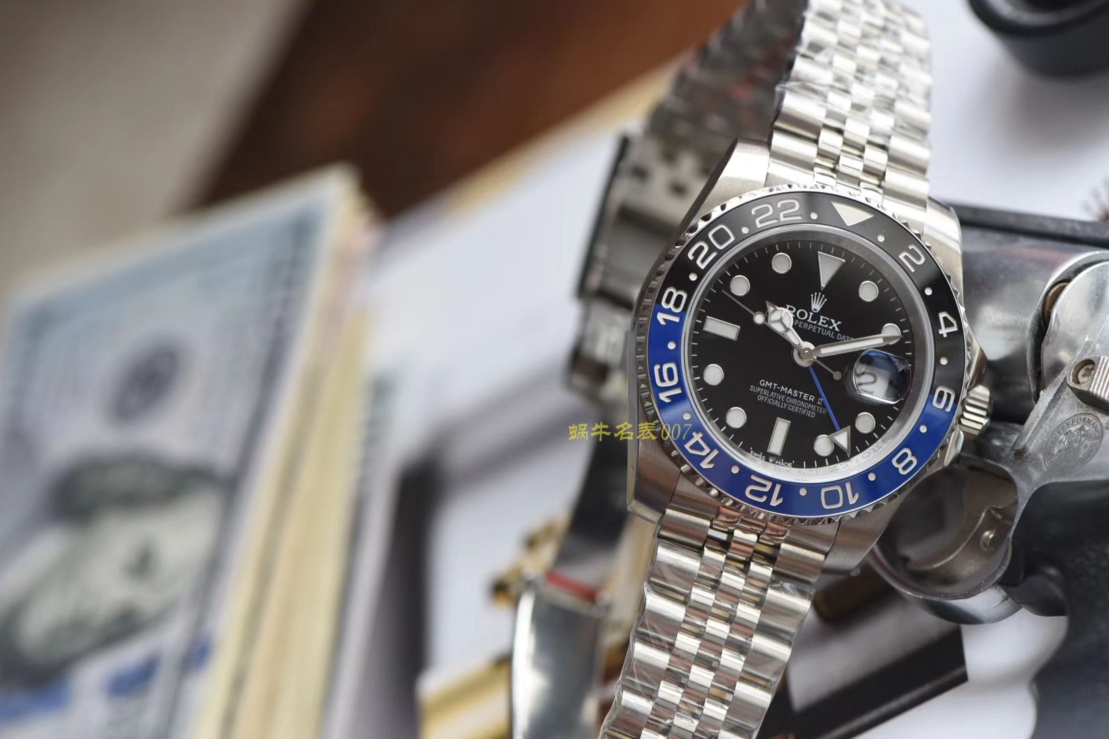  Rolex  GMT MASTER II系列m126710blnr-0002(五珠链)，116710BLNR-78200可乐圈 wrist watches （DJ Perfect  High quality  Replica Watches ） / R290