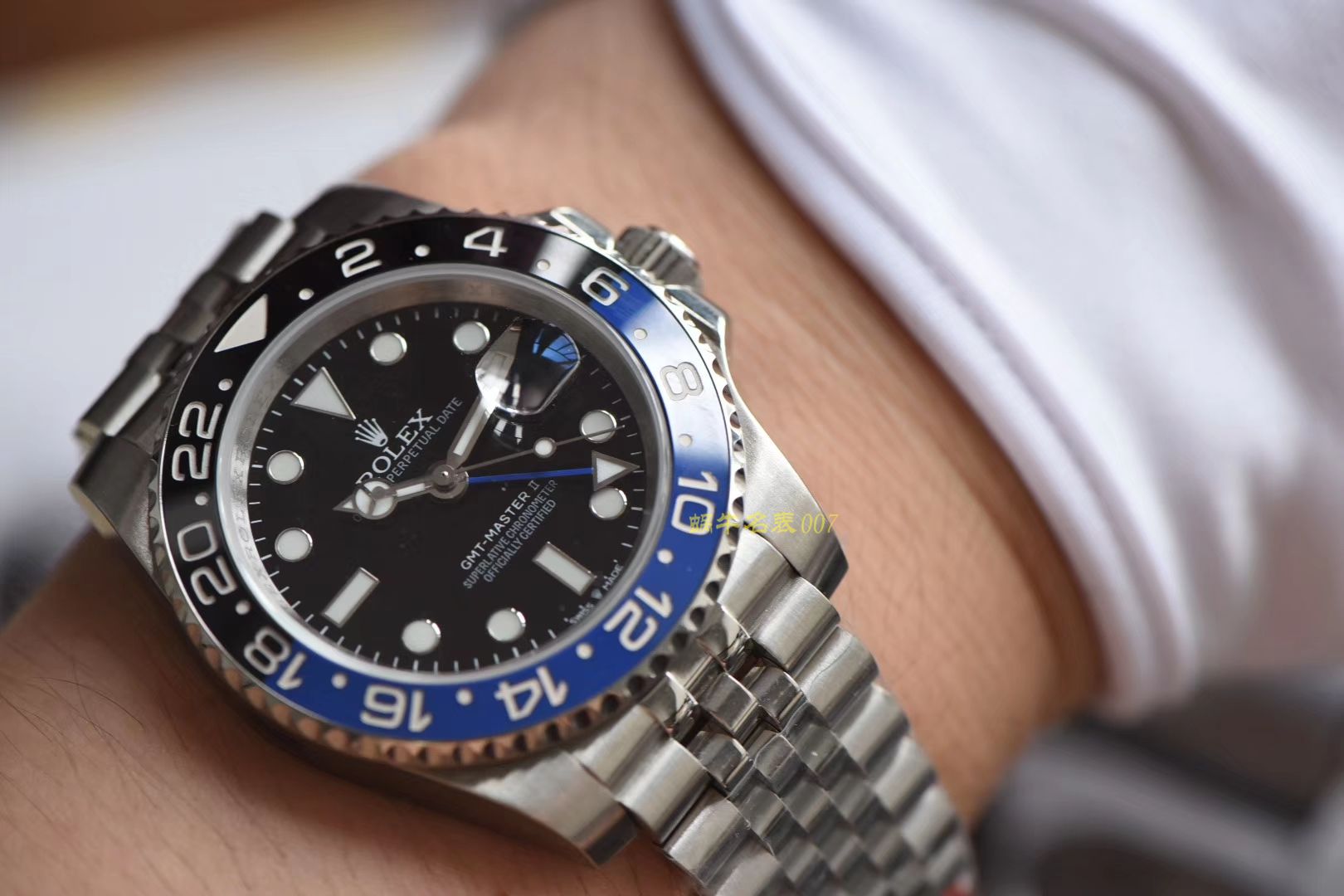  Rolex  GMT MASTER II系列m126710blnr-0002(五珠链)，116710BLNR-78200可乐圈 wrist watches （DJ Perfect  High quality  Replica Watches ） / R290