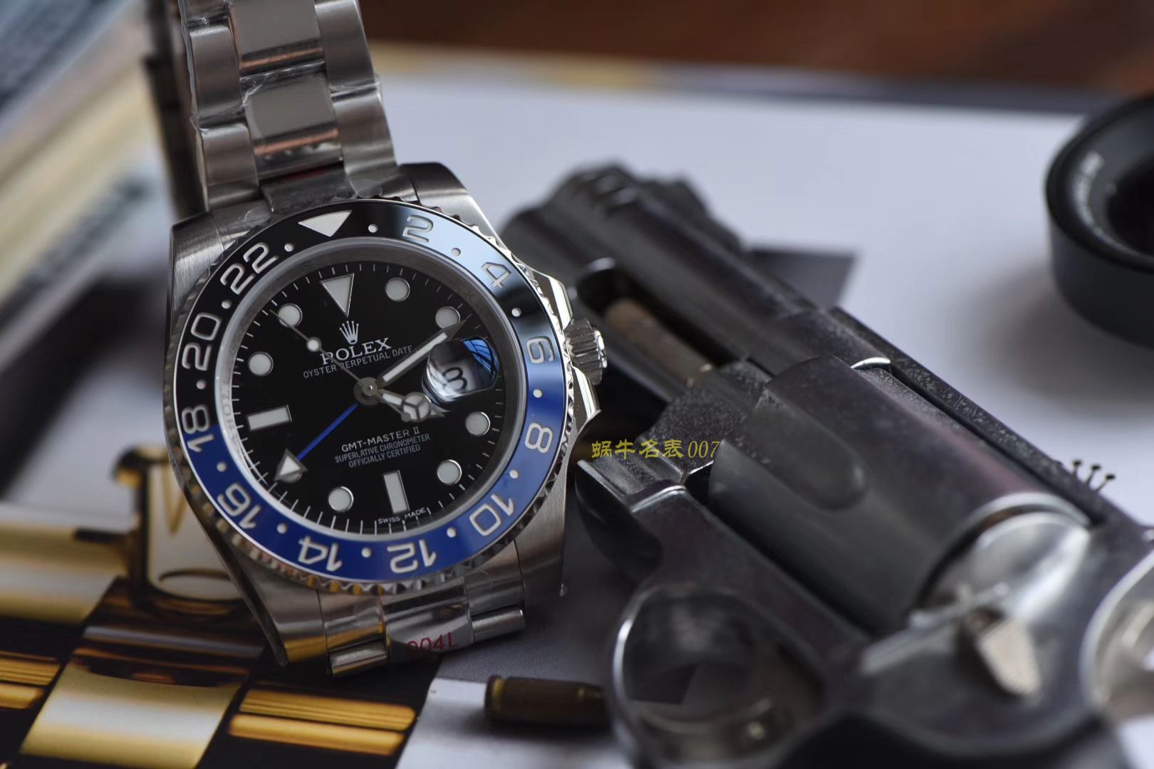  Rolex  GMT MASTER II系列m126710blnr-0002(五珠链)，116710BLNR-78200可乐圈 wrist watches （DJ Perfect  High quality  Replica Watches ） / R290