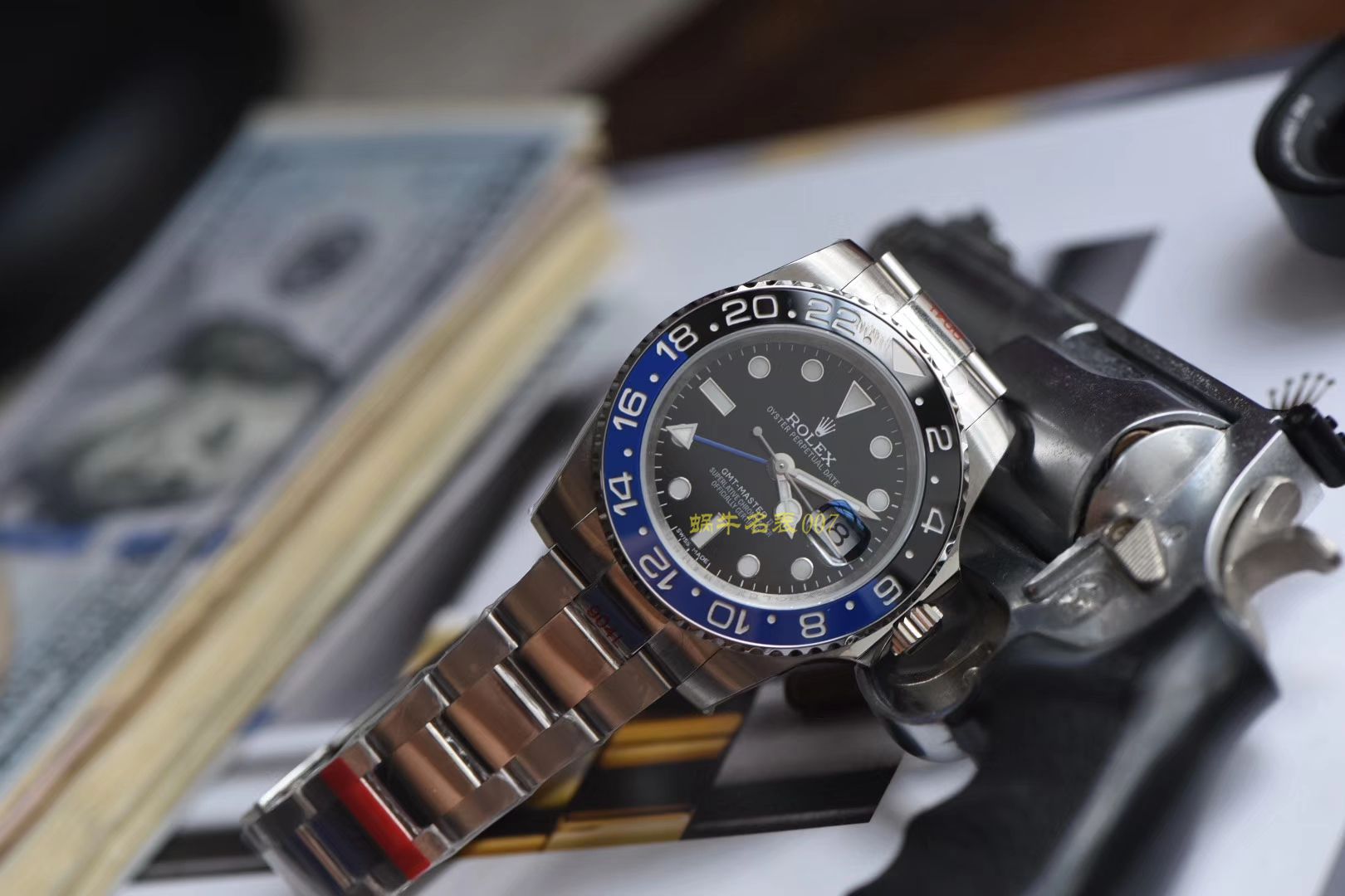  Rolex  GMT MASTER II系列m126710blnr-0002(五珠链)，116710BLNR-78200可乐圈 wrist watches （DJ Perfect  High quality  Replica Watches ） / R290