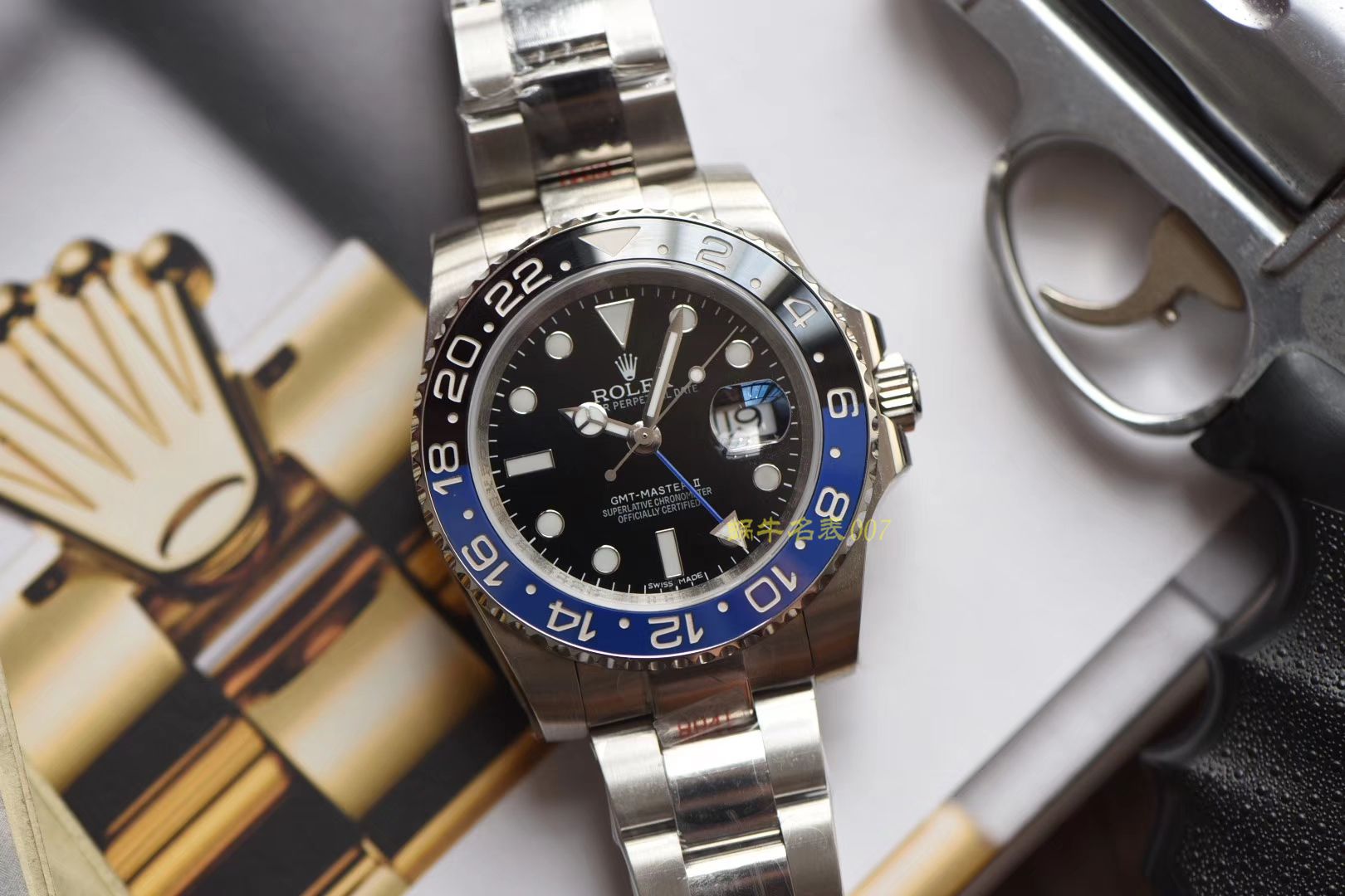  Rolex  GMT MASTER II系列m126710blnr-0002(五珠链)，116710BLNR-78200可乐圈 wrist watches （DJ Perfect  High quality  Replica Watches ） / R290
