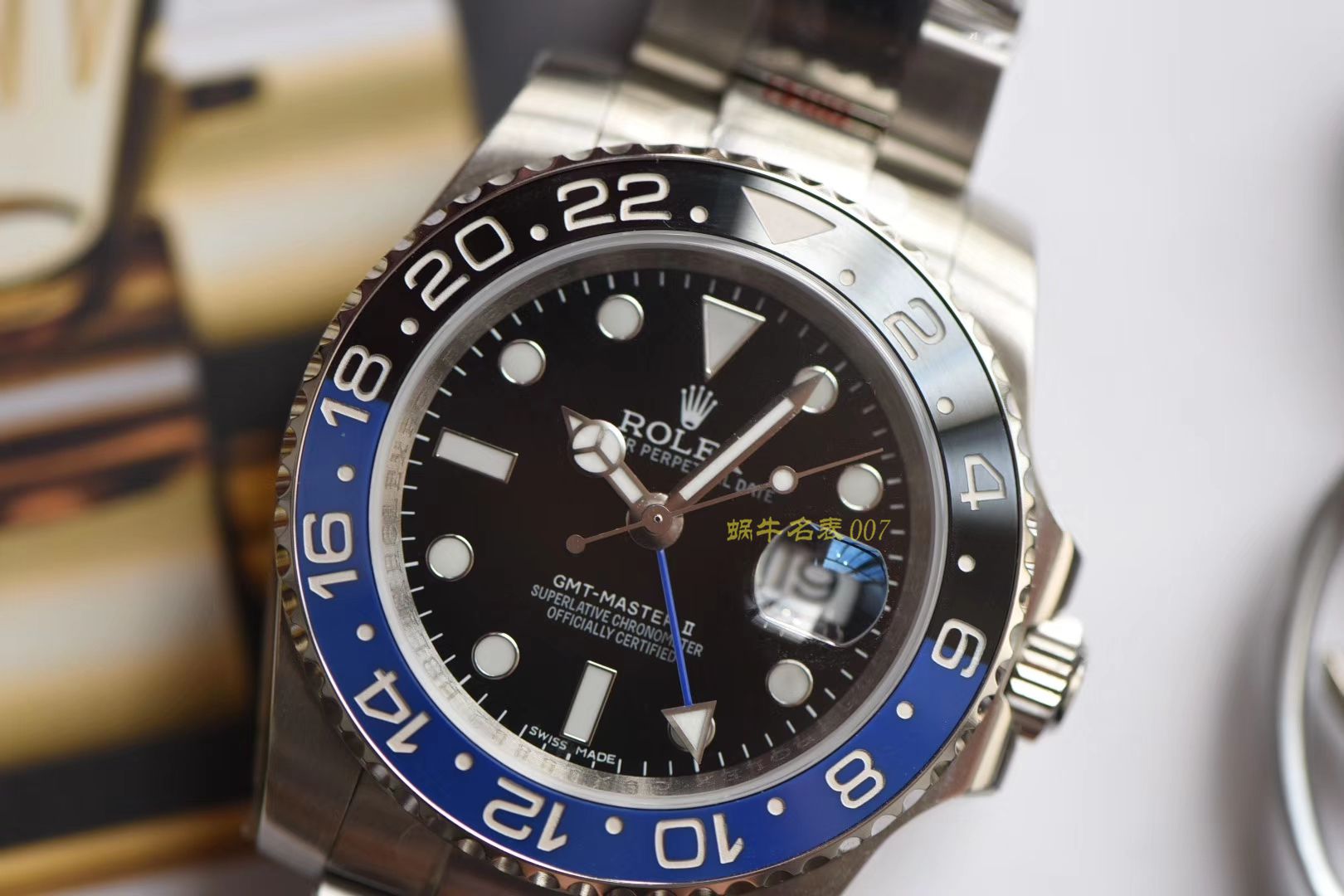  Rolex  GMT MASTER II系列m126710blnr-0002(五珠链)，116710BLNR-78200可乐圈 wrist watches （DJ Perfect  High quality  Replica Watches ） / R290