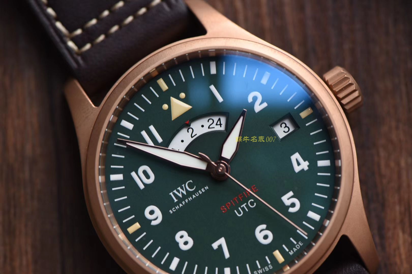 【XF High quality  Replica Watches 】IWC IWC 表飞行员系列IW327101 wrist watches ，青铜喷火战机飞行员 / WG187