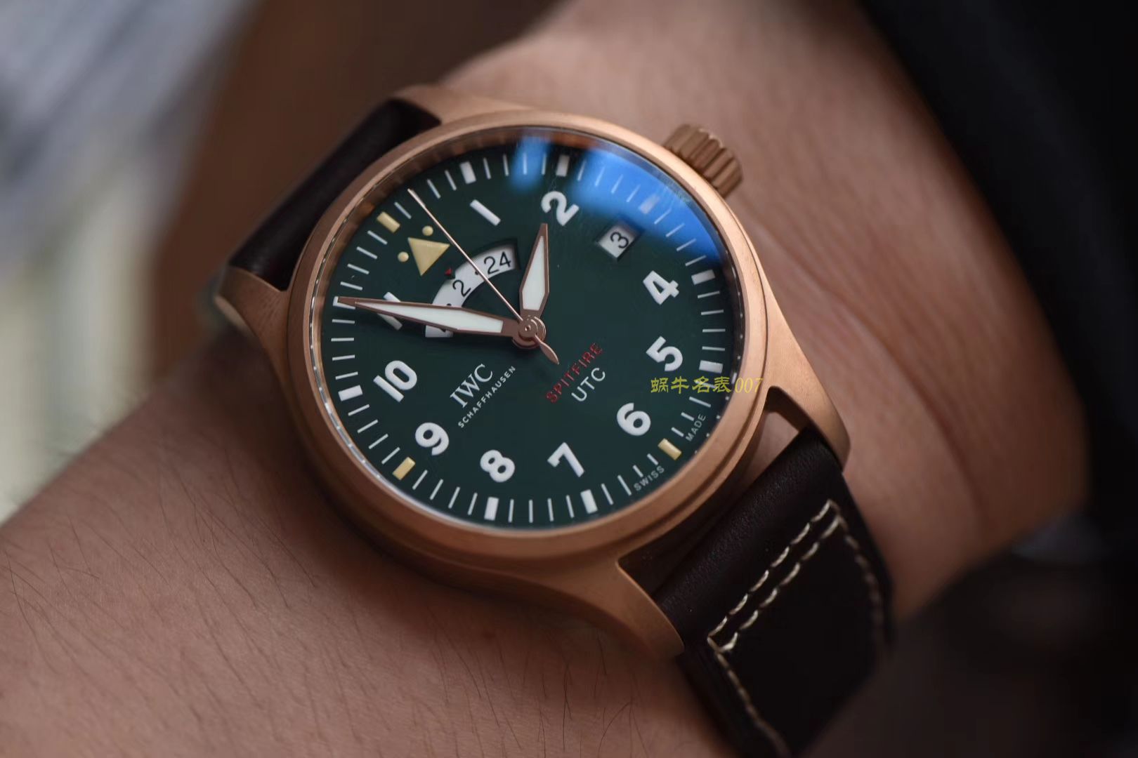 【XF High quality  Replica Watches 】IWC IWC 表飞行员系列IW327101 wrist watches ，青铜喷火战机飞行员 / WG187
