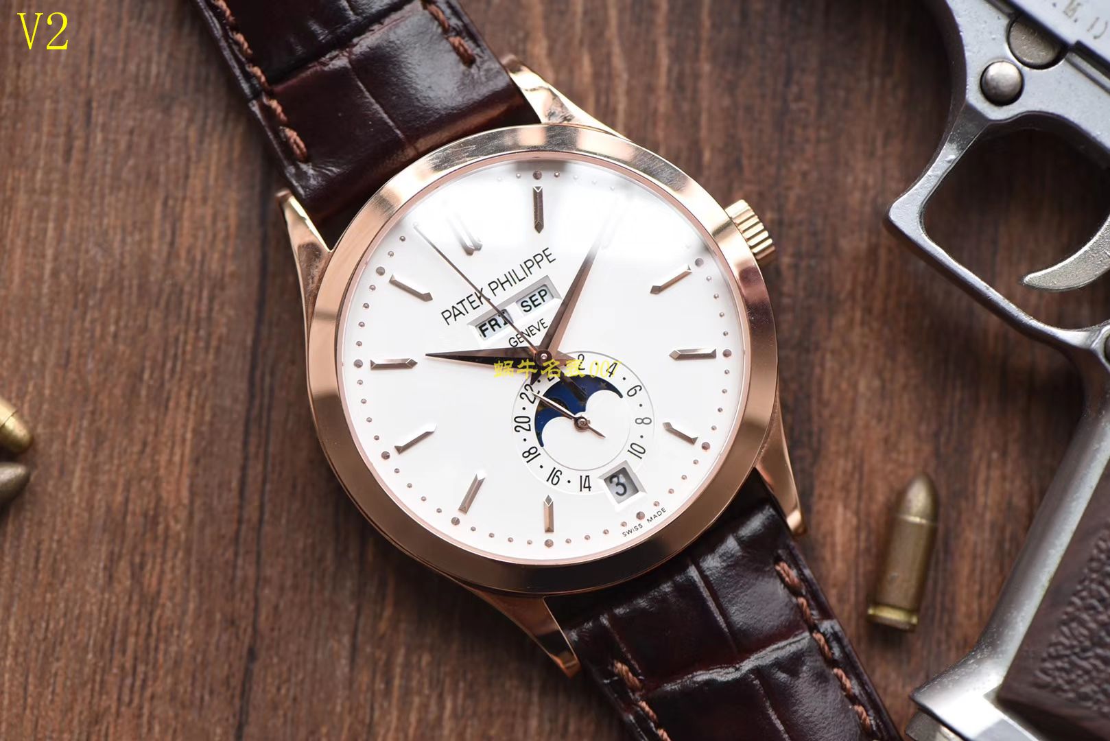 【台湾 Factory  Perfect  top  Replica Watches 】 PATEK PHILIPPE 复杂功能计时系列5396R 玫瑰金 wrist watches  / BDBD169