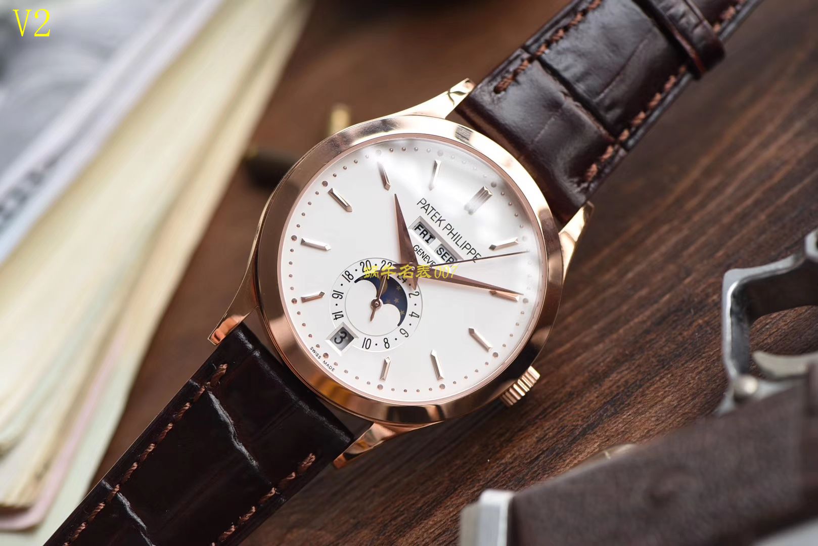 【台湾 Factory  Perfect  top  Replica Watches 】 PATEK PHILIPPE 复杂功能计时系列5396R 玫瑰金 wrist watches  / BDBD169