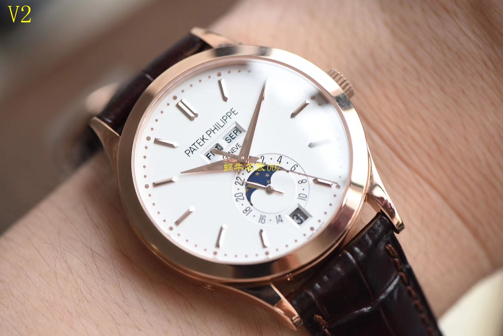 【台湾 Factory  Perfect  top  Replica Watches 】 PATEK PHILIPPE 复杂功能计时系列5396R 玫瑰金 wrist watches  / BDBD169