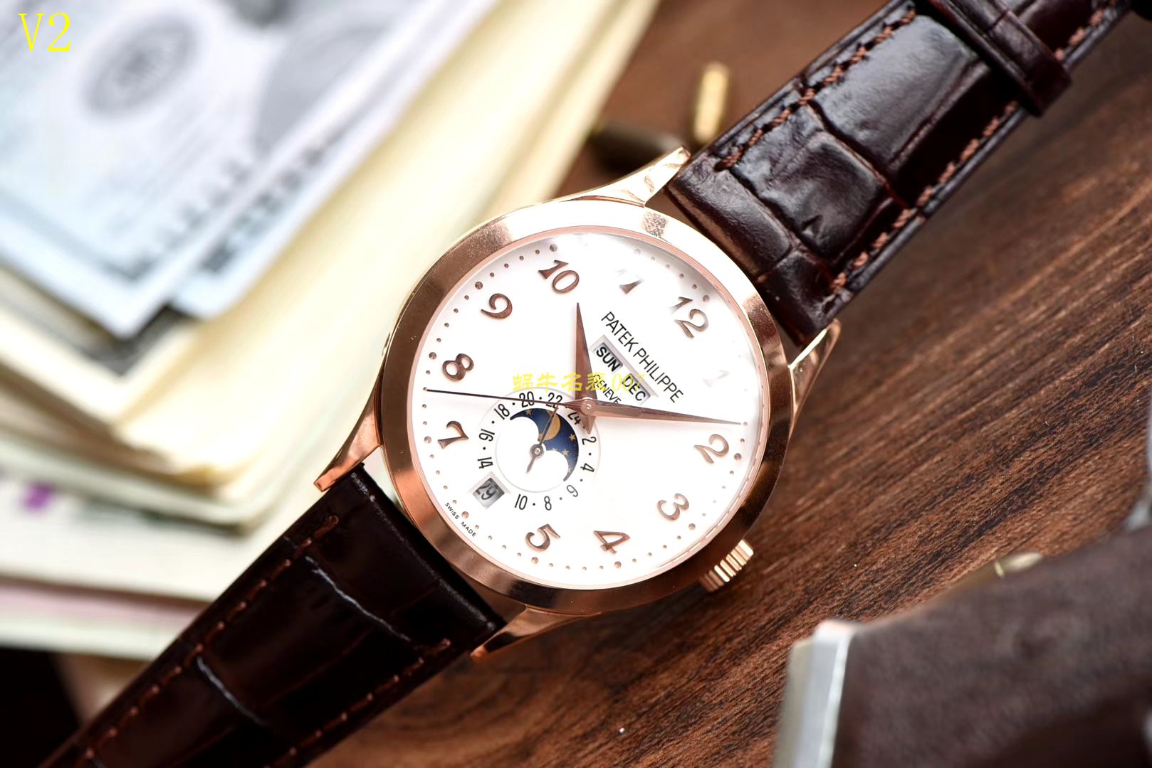 【台湾 Factory  Perfect  High quality  Replica Watches 】 PATEK PHILIPPE 复杂功能计时系列5396R-012月相 wrist watches  / BD208