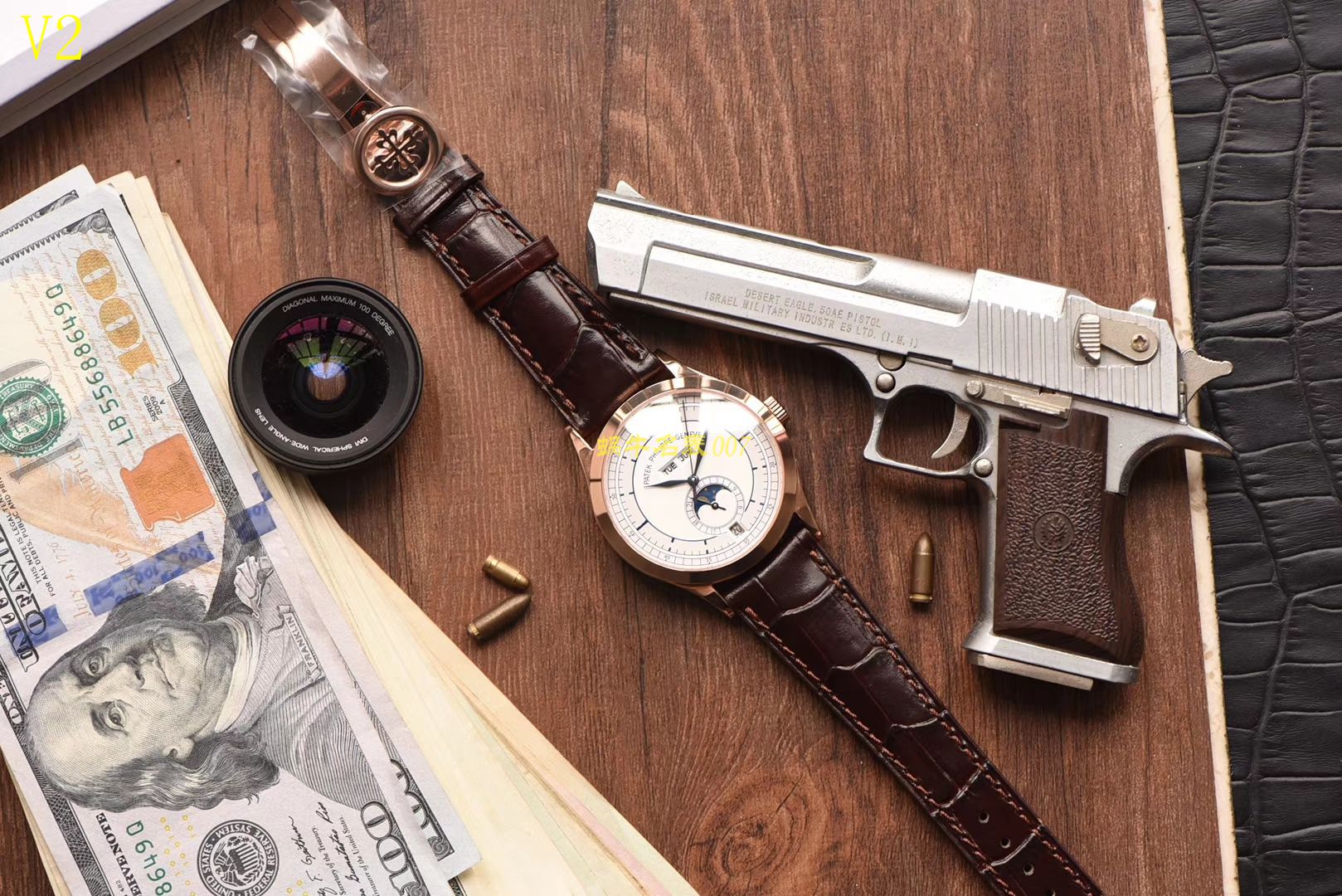 【台湾 Factory  Perfect  High quality  Replica Watches 】 PATEK PHILIPPE 复杂功能计时系列5396G 玫瑰金男表 / BD205