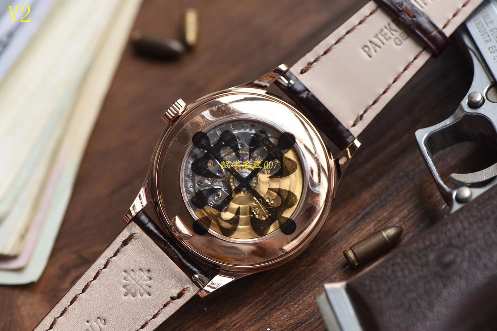 【台湾 Factory  Perfect  High quality  Replica Watches 】 PATEK PHILIPPE 复杂功能计时系列5396G 玫瑰金男表 / BD205