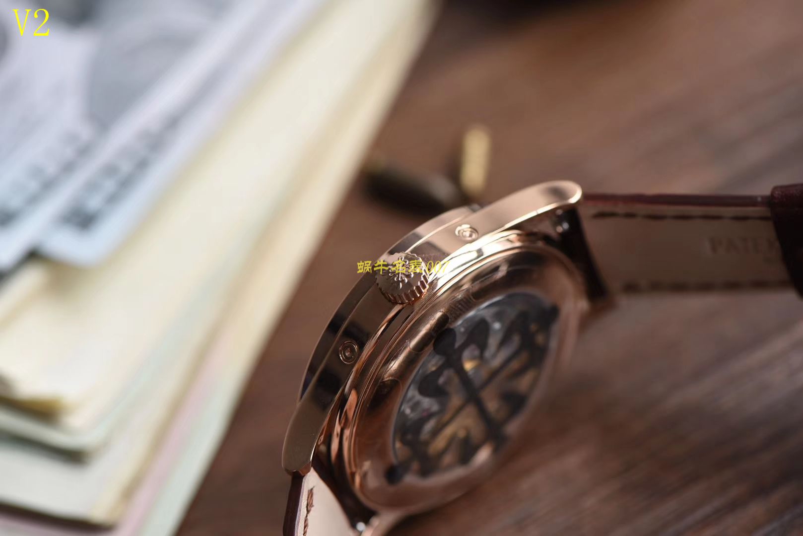 【台湾 Factory  Perfect  High quality  Replica Watches 】 PATEK PHILIPPE 复杂功能计时系列5396G 玫瑰金男表 / BD205