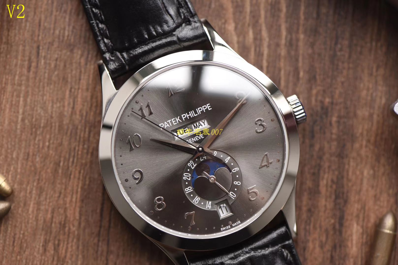 【台湾 Factory  Perfect  Knockoff  Watches 】 PATEK PHILIPPE 复杂功能计时系列5396G-014 wrist watches  / BD175