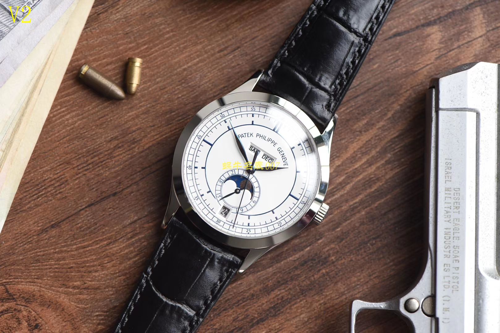 【台湾 Factory  Perfect  High quality 精 Replica Watches 】 PATEK PHILIPPE 复杂功能计时系列5396G 白金男表 / BD168