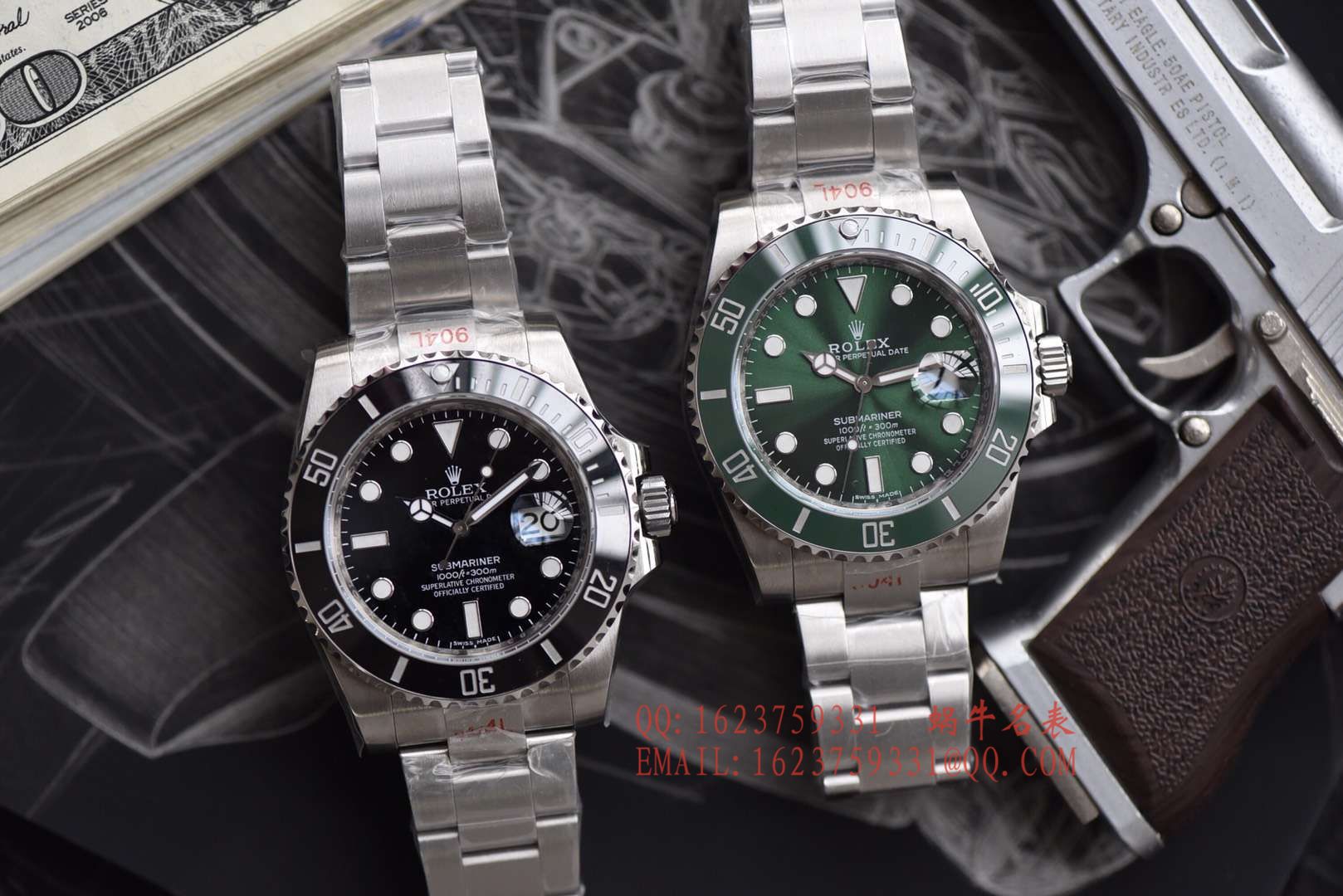 【NOOB Factory V9版本 Perfect  High quality  Replica Copy  Watches 】 Rolex  Submariner 型系列116610LV-97200 绿盘 wrist watches 【 Rolex  Submariner 】、 Rolex  Submariner 型系列116610LN-97200 黑盘 wrist watches ( Submariner ) / R295