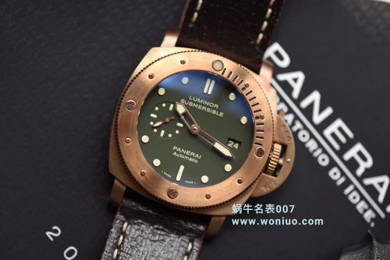 Panerai 特别版 wrist watches 系列PAM 00382 wrist watches 【VS Perfect  High quality  Replica 】VSPanerai  Pam382 升级V2版本青铜战士史泰龙电影同款 / VS00382