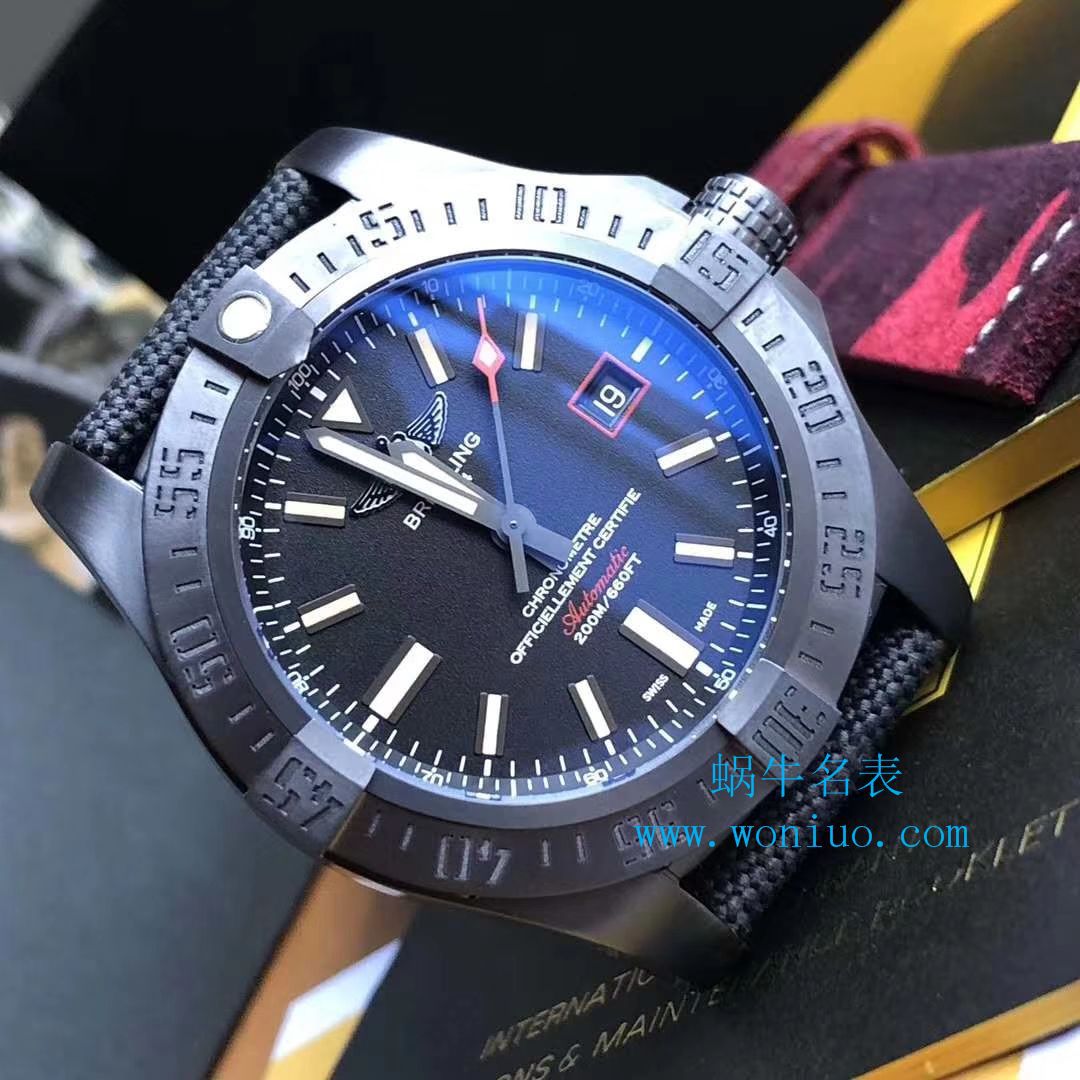 【 Video analysis 专柜原单 Breitling 复仇者黑鸟】 Breitling 机械计时系列V1731110/BD74/109W/M20BASA.1 wrist watches  / BL093